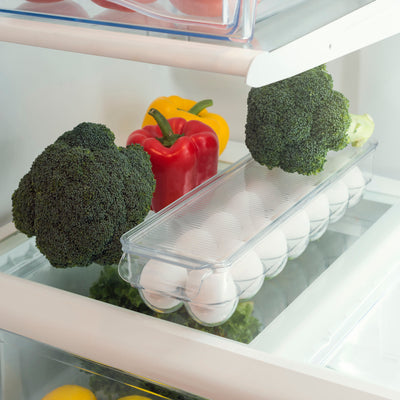 2 of 3:Home Basics 14 Egg Holder Fridge Bin 