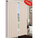 1 of 2:Leah Jacquard Textured Window Panel and Valance Treatments, Cream 
