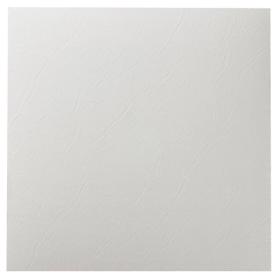 1 of 2:Baldosa de vinilo autoadhesiva Sterling White de 12 x 12 - 20 losas/20 pies cuadrados 