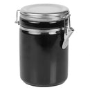 3 of 4:Boîte Home Basics de 1 134 ml avec couvercle en acier inoxydable, noire 