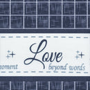 3 of 3:Live, Love, Laugh Window Curtain Valance - 58x14 - Navy 