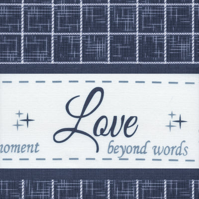 3 of 3:Live, Love, Laugh Window Curtain Valance - 58x14 - Navy 