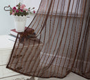 29 of 31:Gretchen Striped Rod Pocket Window Panel with Attached Valance, 54x90 Inches 