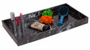 1 of 2:Home Basics Faux Marble Vanity Tray, Black 