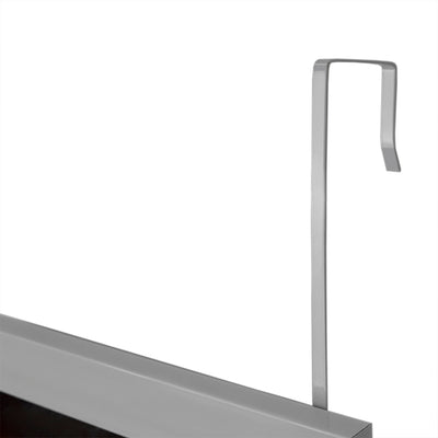2 of 5:Miroir de porte Home Basics, blanc 