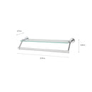 4 of 4:Neu Home Hanging Glass Shelf with Towel Bar 