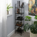 2 of 4:Neu Home 5 Tier Square Freestanding Shelf in Espresso 