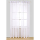 2 of 17:Harper Solid Sheer Voile Grommet Window Panel, 54x84 Inches 