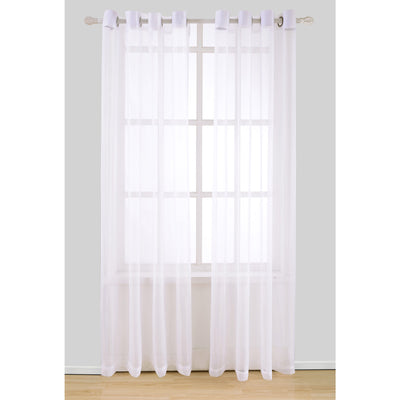 2 of 17:Harper Solid Sheer Voile Grommet Window Panel, 54x84 Inches 