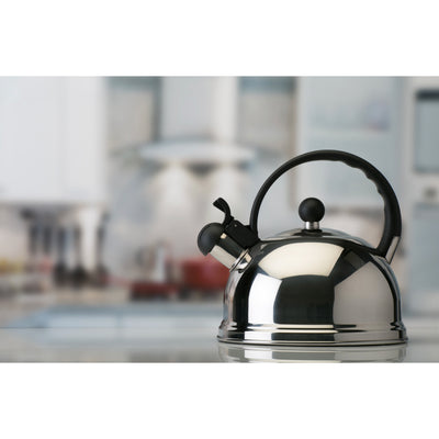 2 of 3:Kitchen Details 10 Cup Stainless Steel Tea Kettle 