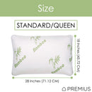 4 of 5:Oreiller en mousse à mémoire de forme en bambou PREMIUS, taille standard-queen, 18 x 28 pouces 