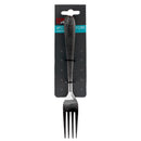 1 of 4:Home Basics 4 Piece Stainless Steel Dinner Forks Set with Textured Handles, Silver 