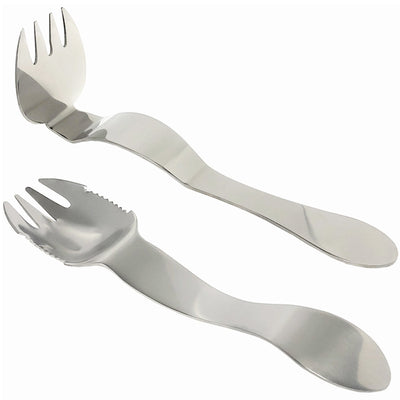 2 of 5:Spigo - Juego de tenedores para triturar carne tirada multiusos, 2 piezas, plateado, 7.9 pulgadas 