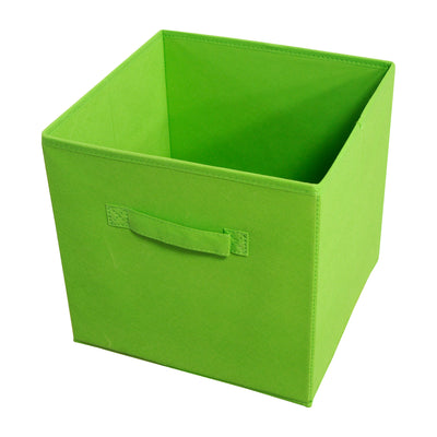 1 of 1:Collapsible Storage Bins - Green - 4 Bins Per Pack 