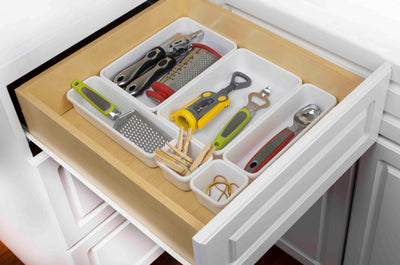 1 of 6:Home Basics 8 Piece Multi Drawer Organizer Set 