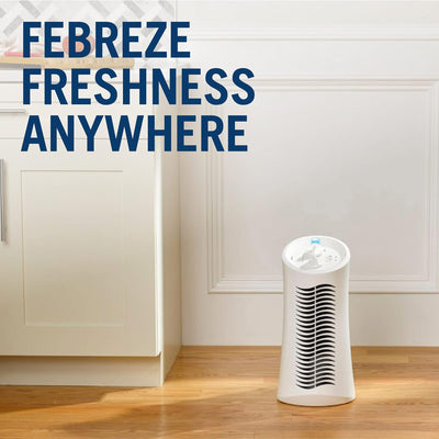 5 of 10:Febreze HEPA-Type, Small Room Mini Tower Air Purifier, White 