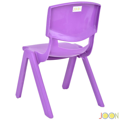 6 of 7:JOON sillas de aprendizaje apilables de plástico para niños, morado, 20.5 x 12.75 x 11 pulgadas, paquete de 2 (paquete de 2) 