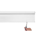 4 of 7:Cords Free Tear Down Room Darkening Window Shade 55x72 White 