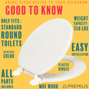 14 of 14:PREMIUS Wood Toilet Seat, Standard Round, 17 Inches 