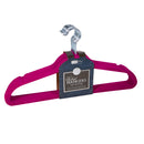1 of 1:Simplify 10 perchas abrazables de terciopelo súper delgadas en fucsia 
