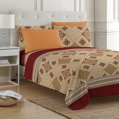 3 of 4:PREMIUS 4-6 Piece Printed Wrinkle-Free Sheet Set, Jalal 