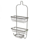3 of 7:Home Basics Heavy Weight Satin Nickel Shower Caddy 