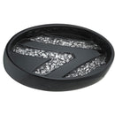 6 of 10:Sinatra Complete Bath Ensemble Decor Set, negro, todo se vende por separado 