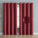 6 of 8:Courtney Textured Room Darkening Grommet Window Panel, 52x84 Inches 