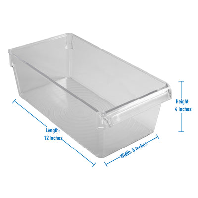 2 of 4:Kitchen Details 2 Pack Medium Refrigerator Storage Bins 