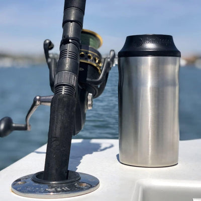2 of 4:BottleKeeper 3-IN-1 Double Walled Vacuum Insulated Can Cooler with Lid, Stainless Steel 