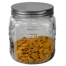 3 of 4:Home Basics 90 oz.  Medium Mason Glass Canister, Clear 