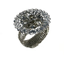 2 of 2:Marigold Decorative One Piece Window Curtain Tieback, Silver 