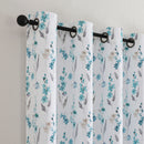 8 of 9:Isla Floral Printed Grommet Room Darkening Window Panel, 52x84 Inches 