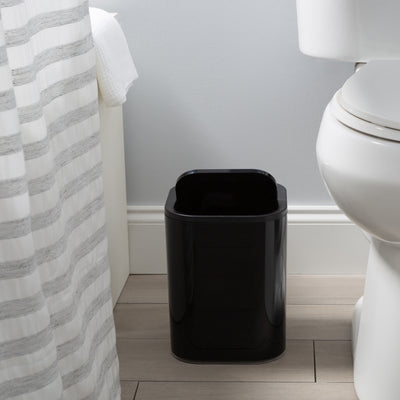 3 of 4:Cubo de basura acrílico Bath Bliss de 8 litros en negro 