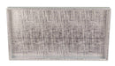 1 of 3:Plateau de toilette tissé métallique Home Basics, argent 