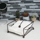 7 of 10:Home Basics Arbor Collection Flat Napkin Holder with Weighted Pivoting Arm, Oil Rubbed Bronze 