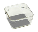 2 of 8:Home Basics 3 x 3 x 2 Plastic Drawer Organizer with Rubber Liner 