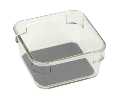 2 of 8:Home Basics 3 x 3 x 2 Plastic Drawer Organizer with Rubber Liner 
