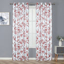 1 of 6:Oliver Printed Watercolor Floral Room Darkening Grommet Window Panel, 50x84 Inches 