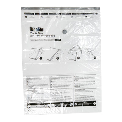 2 of 9:Paquete múltiple de bolsas de almacenamiento al vacío herméticas de 3 piezas Woolite 