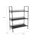 4 of 4:Neu Home 3 Tier Freestanding Shelf in Espresso 