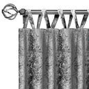 3 of 3:Harper Criss-Cross Window Curtain Panel - 50x63 Grey 