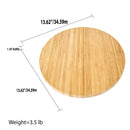 7 of 7:Home Basics 13.5 Bambú Lazy Susan, Natural 