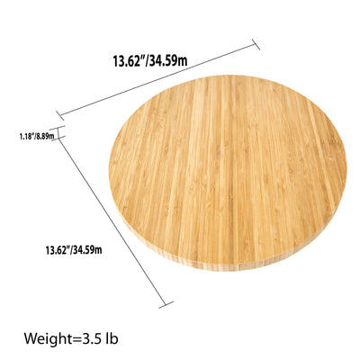 7 of 7:Home Basics 13.5 Bambú Lazy Susan, Natural 