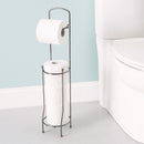 2 of 2:Home Basics Free-Standing Toilet Paper Holder, Black Onyx 