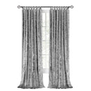 2 of 3:Harper Criss-Cross Window Curtain Panel - 50x63 Grey 