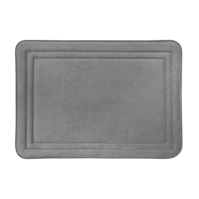 7 of 12:Elle Border Soft Non-Slip Memory Foam Bath Mat, 17x24 Inches 