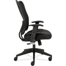 3 of 7:Chaise de bureau ergonomique HON Wave à dossier haut en maille, noire 