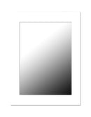 1 of 3:Miroir mural rectangulaire contemporain Home Basics, blanc 