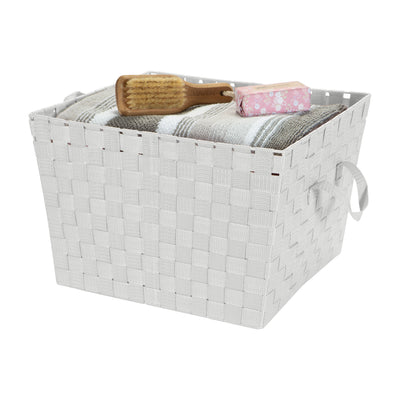 2 of 4:Simplify Large Woven Storage Bin in Grey 